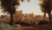 Jean-Baptiste Camille Corot View from the Farnese Gardens oil painting on canvas